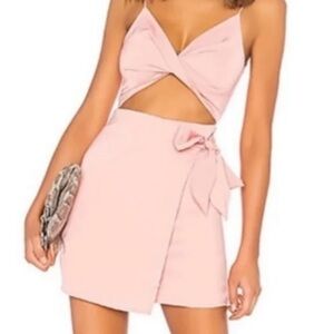 Superdown Pink Wrap Dress